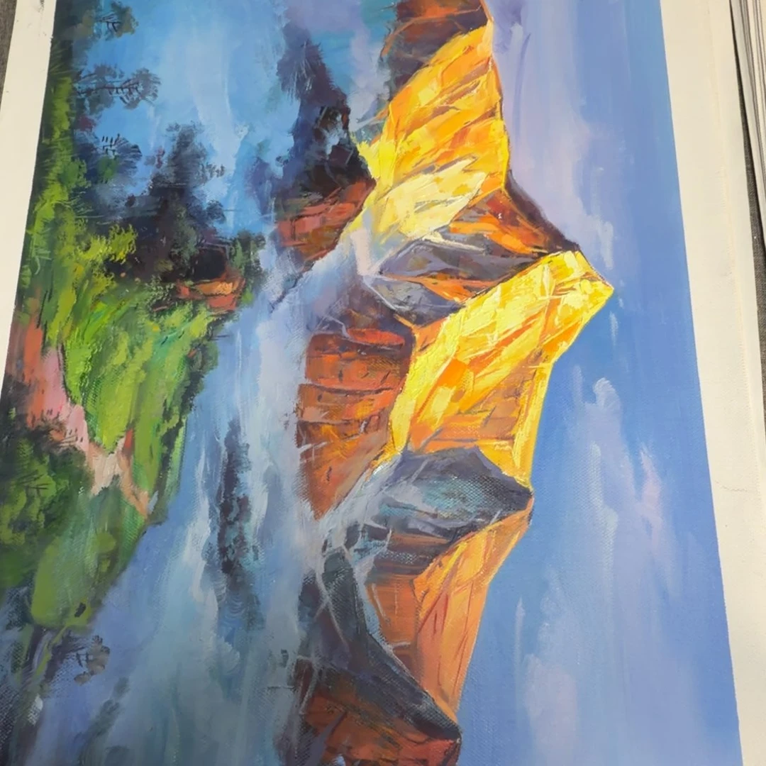 油画加油加油努力加油努力
