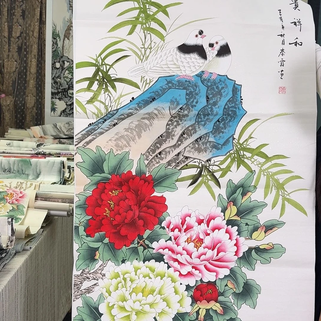 纯手绘国画作品作品