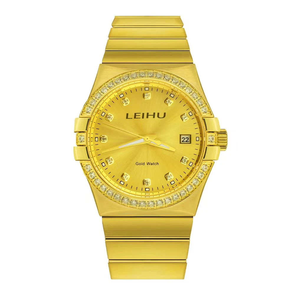 【星座女款】LEIHU/足金999/满钻情侣对表全自动机械腕表时尚 蒲