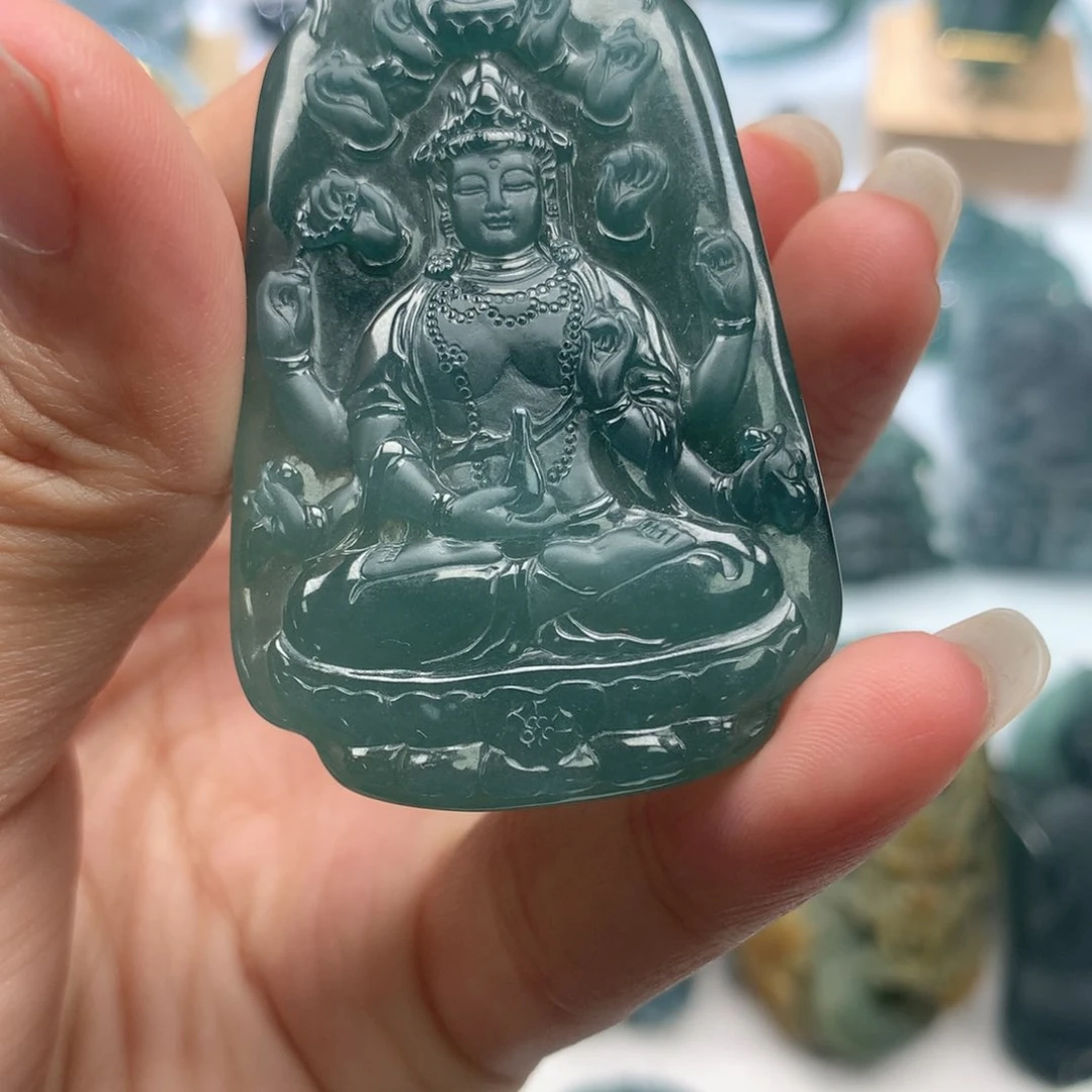 翡翠未镶嵌颈饰天然翡翠