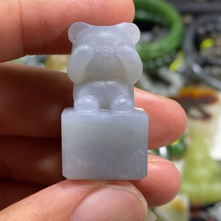 和田玉（糖玉）未镶嵌车挂