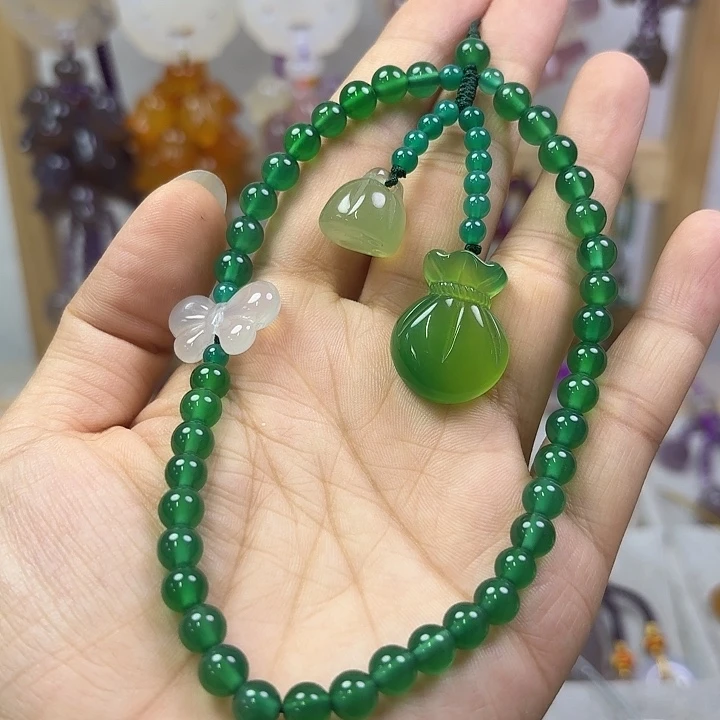 手机链手腕款绿色款钱袋