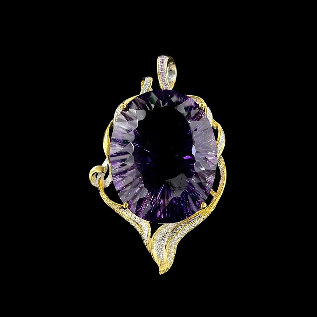 v4768紫水晶吊坠 孤品