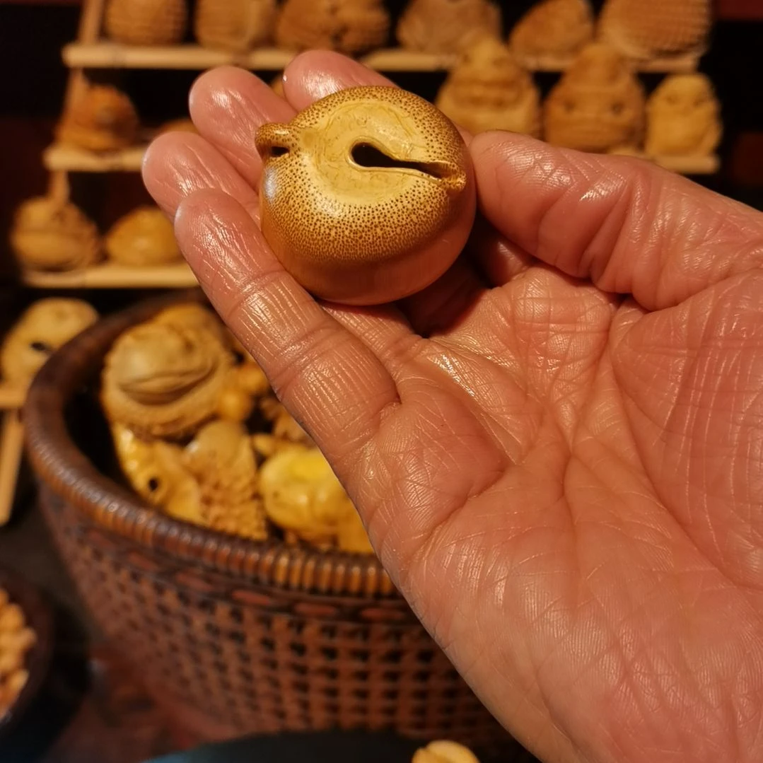 竹竹雕把件金蟾摆件配饰