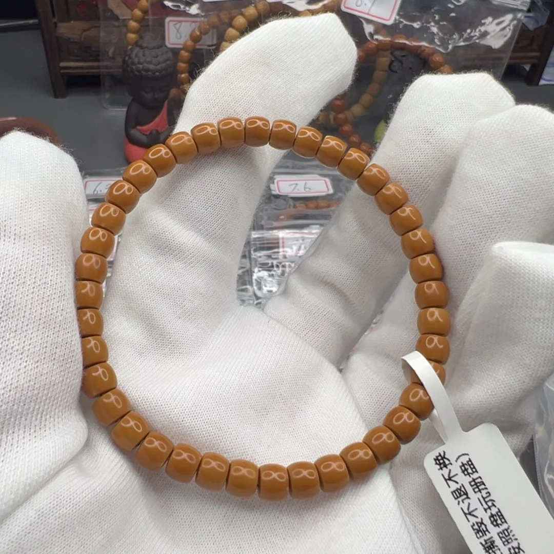 橄榄核手串老挝核尖直切6.0漏白单圈福利