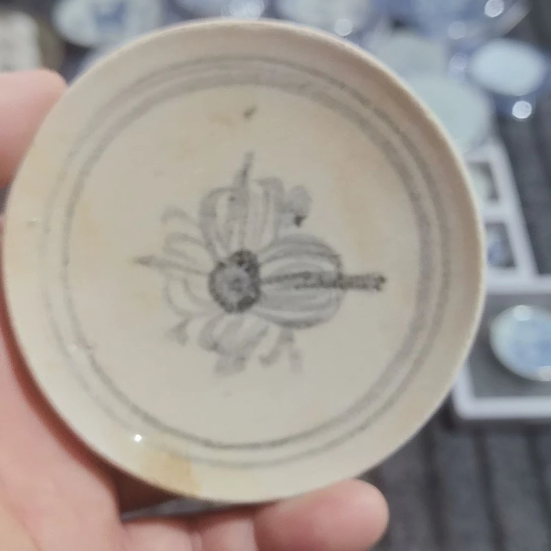 瓷片青花影青杯垫满五十包邮