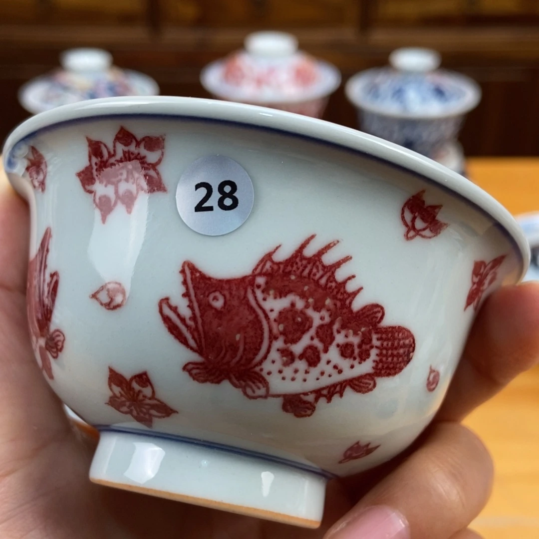 手绘现代茶具非古董