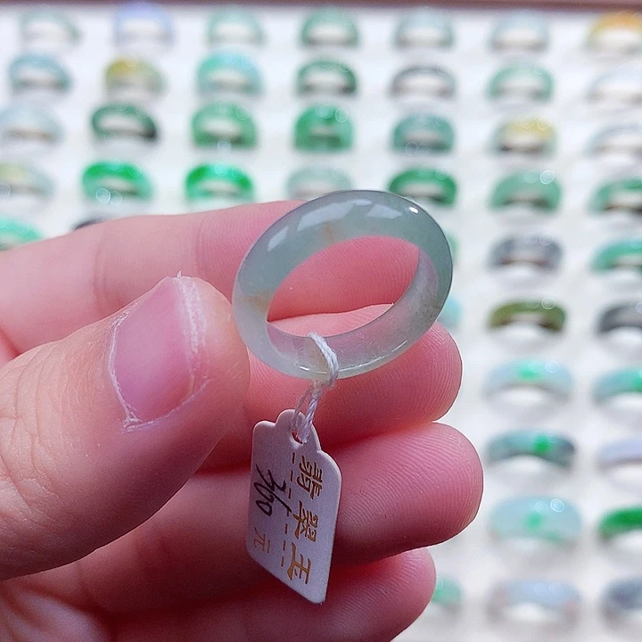 翡翠未镶嵌戒指14-15号