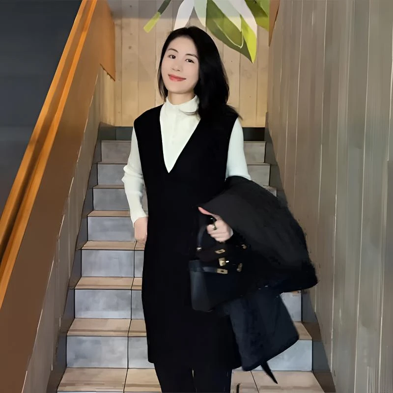 【米兰往事】Mayya Plus麦芽定制气质流光风无袖针织连衣裙32546075