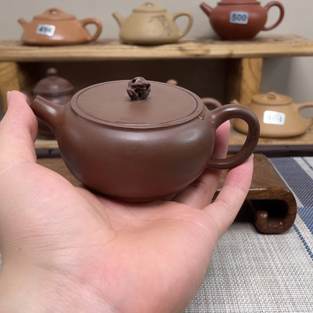 黄***马茶壶紫砂原矿手工紫砂壶