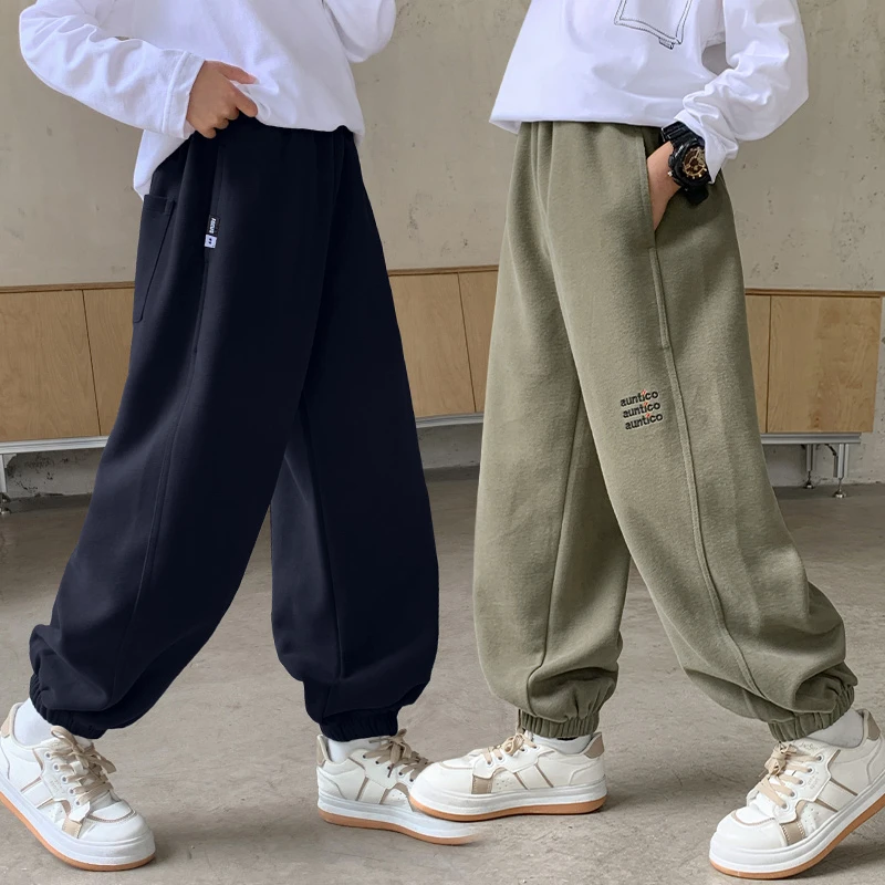 男童春秋季卫裤儿童裤子2025新款中大童休闲运动长裤6-12岁小学生