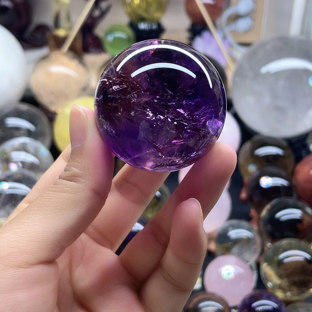 水晶珠宝半成品未镶嵌紫水晶卡46
