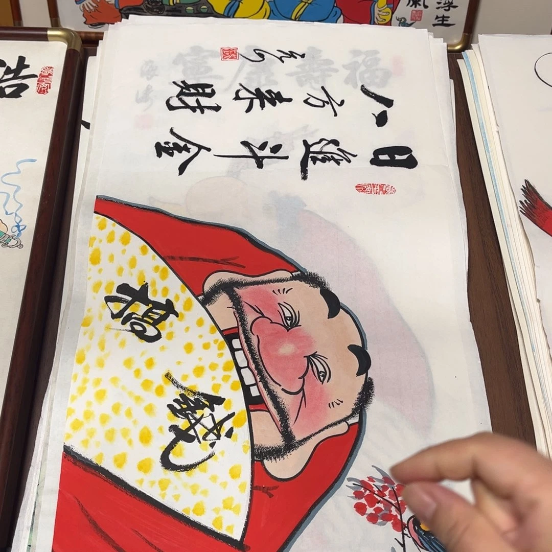 国画纯手绘禅意画作品
