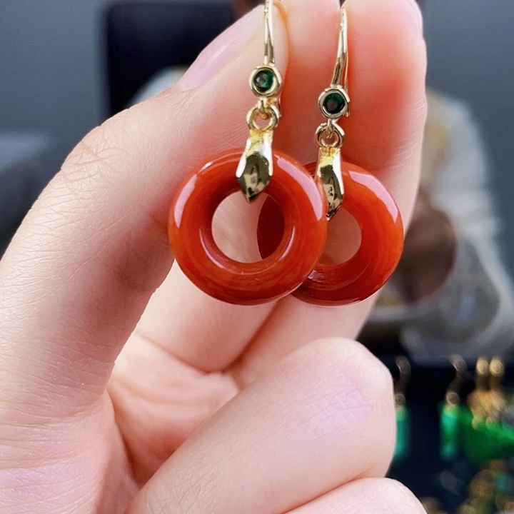 翡翠耳饰未镶嵌饰品