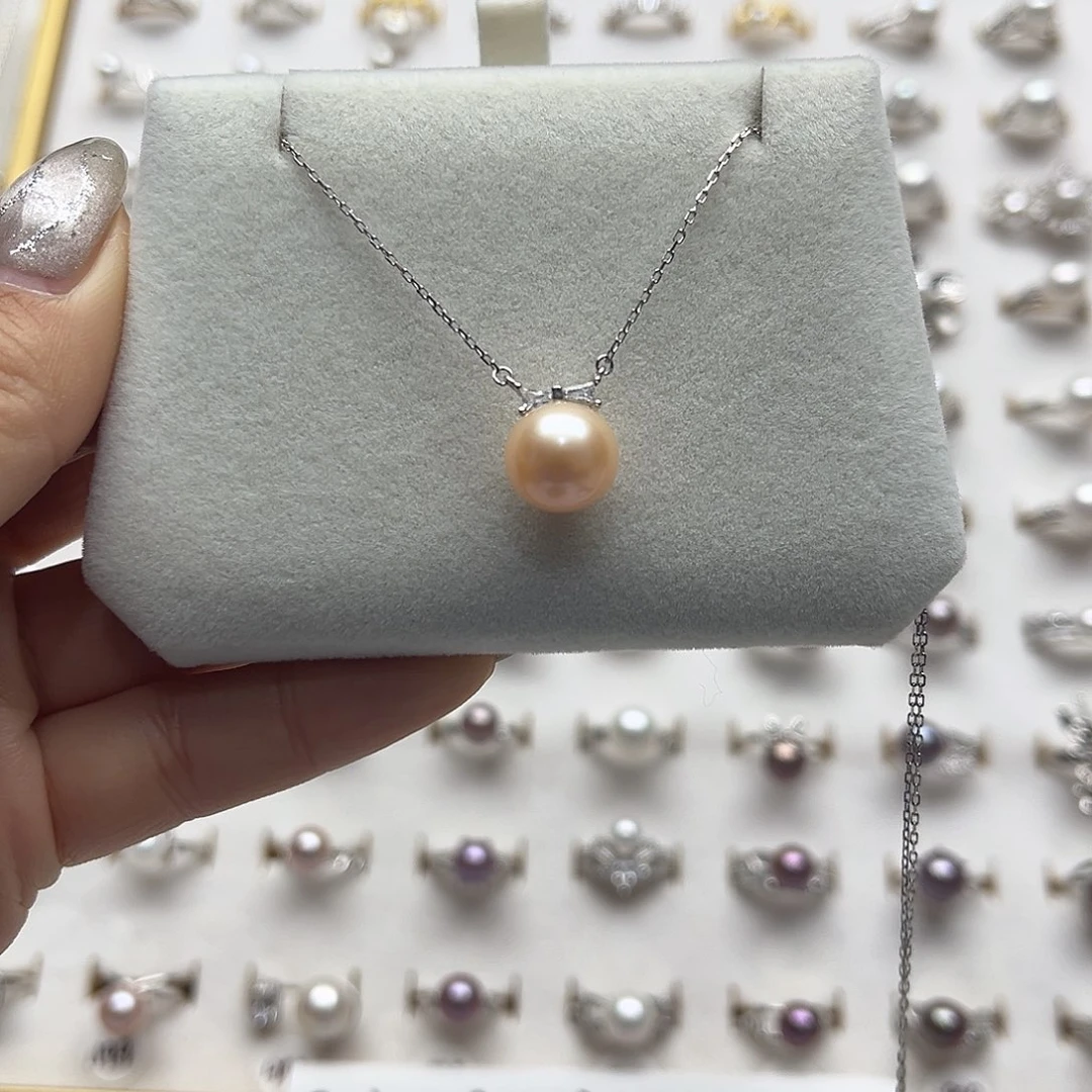 淡水珍珠套链银S925镶嵌