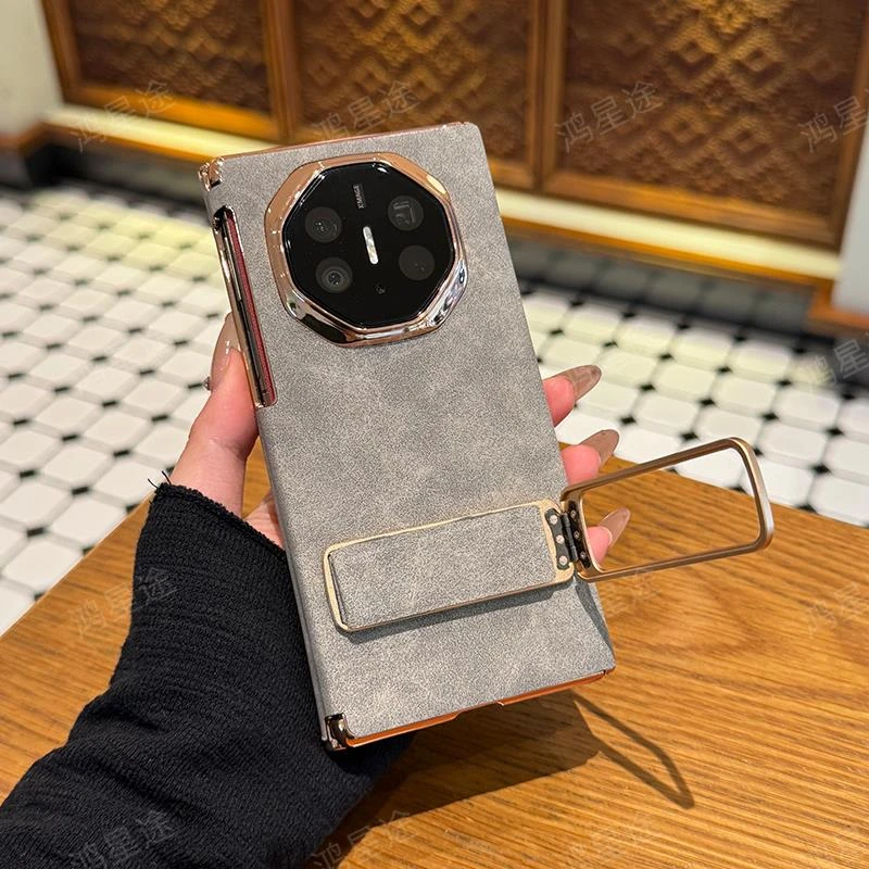 适用于华为matexts非凡大师手机壳新款双中轴全包防摔MateXT三折