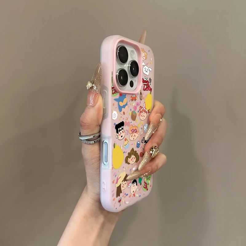欧克里里小新一家iPhone16/15/14/13promax果冻二合一手机壳12/11