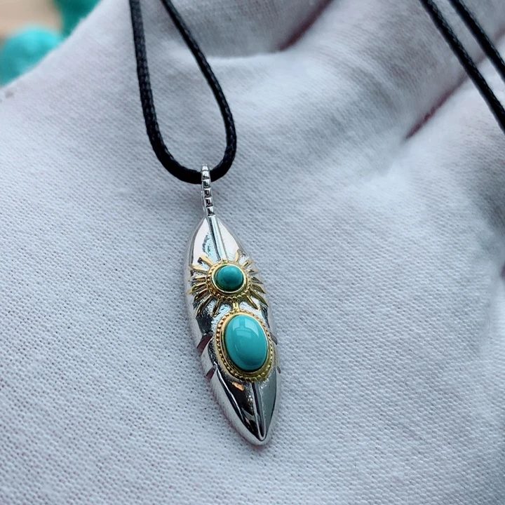 绿松石银S925镶嵌配饰