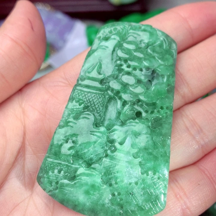 翡翠未镶嵌吊坠(不含链)