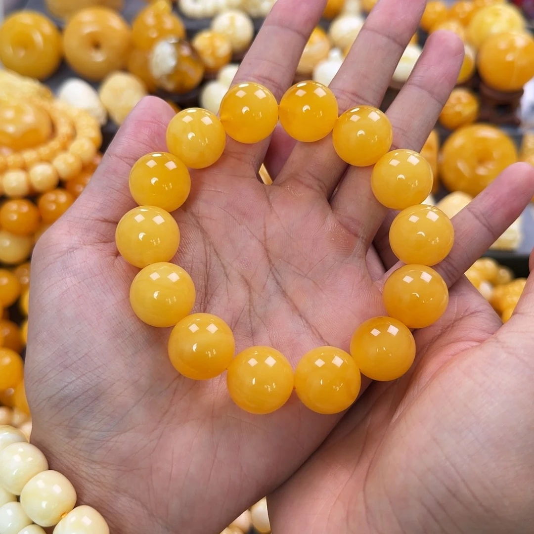 琥珀未镶嵌珠宝奇石18mm同料