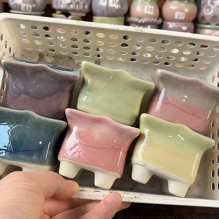 红陶量货/口高深浅搭配发6个