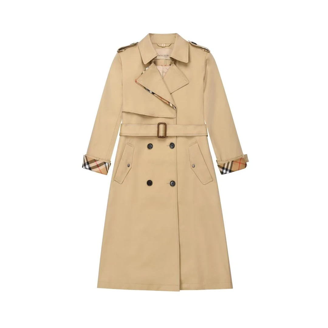 【Oops专属】时尚英伦风秋冬季长款轻奢时尚女装风衣127389