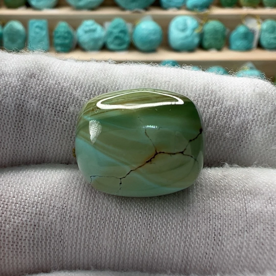未镶嵌绿松石桶珠13.5mm