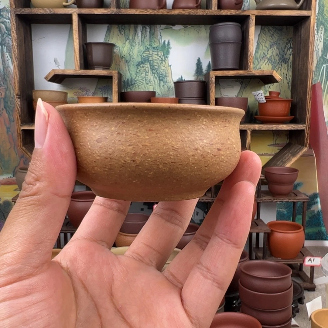 茶杯紫砂拙器甄选，纯原本矿。