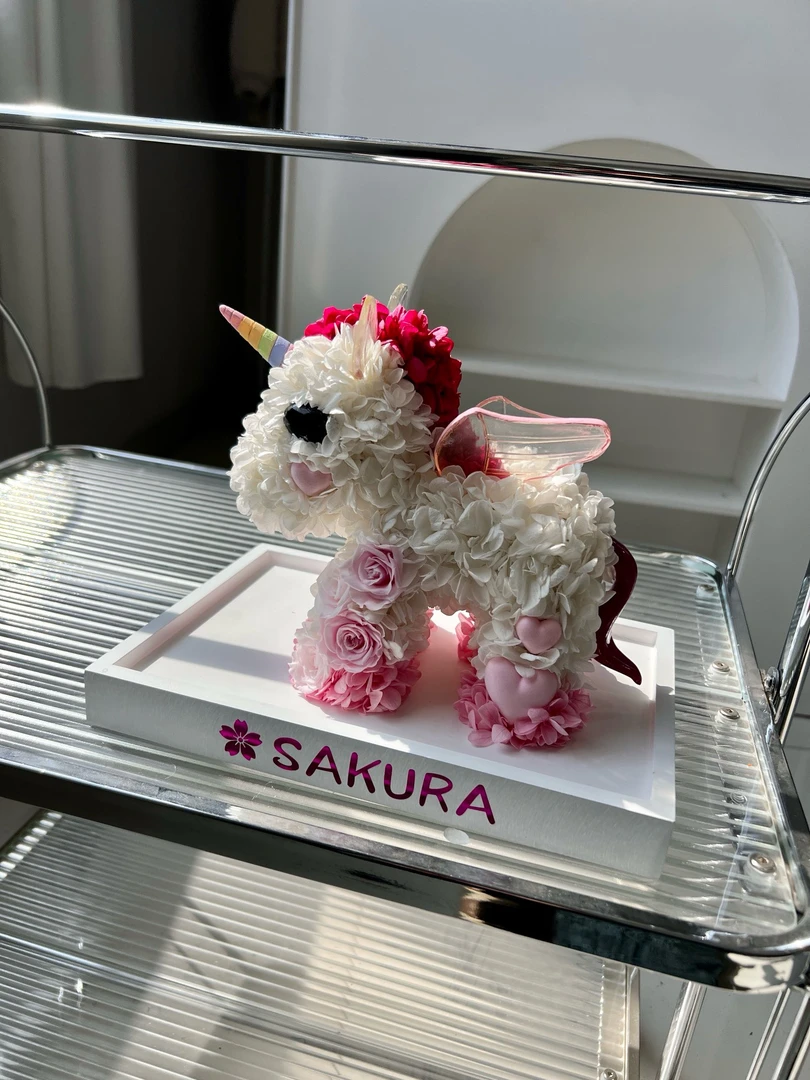 樱花独角兽 永生花礼盒