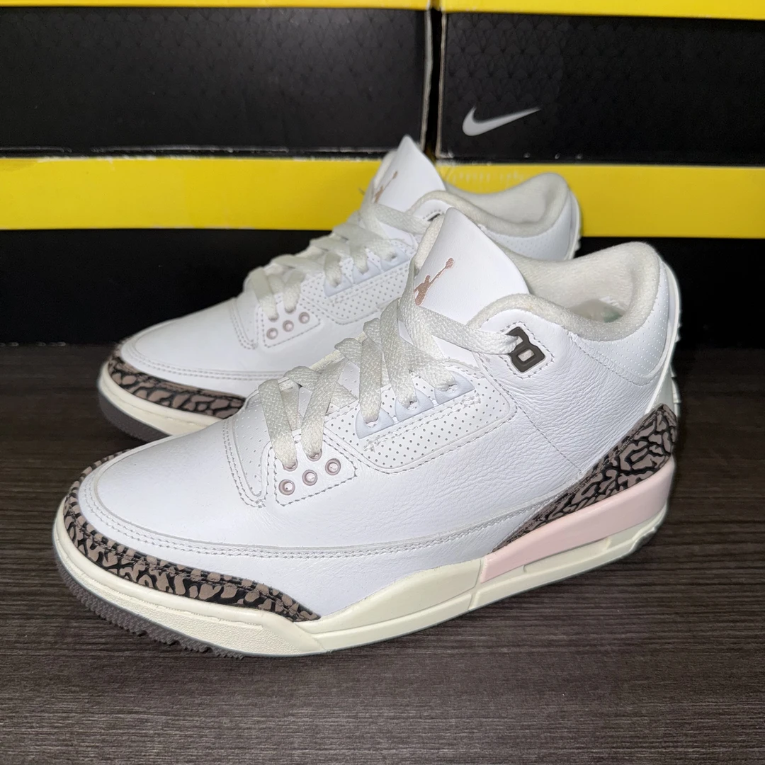 99新 MM6 配盒38.5码 AJ3樱花摩卡 Jordan 球鞋