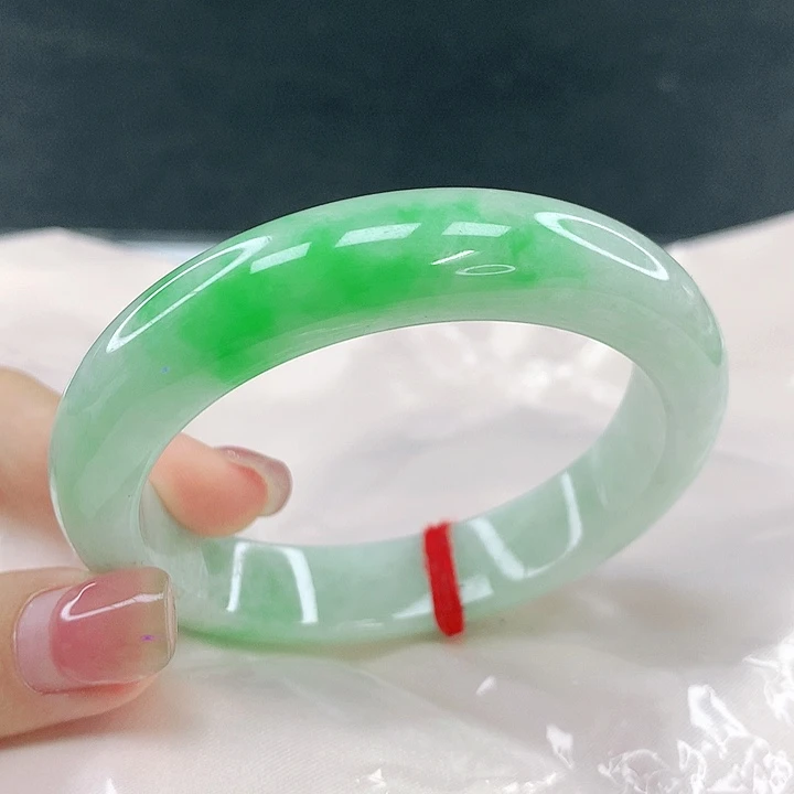 翡翠未镶嵌手镯圈55.5，78024