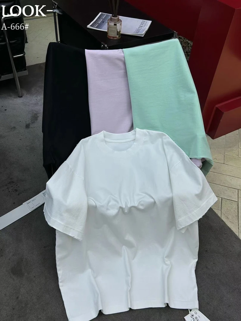 【夏季新款短袖】-666-广州UUS-欧潮阔版私服短袖男女同款--