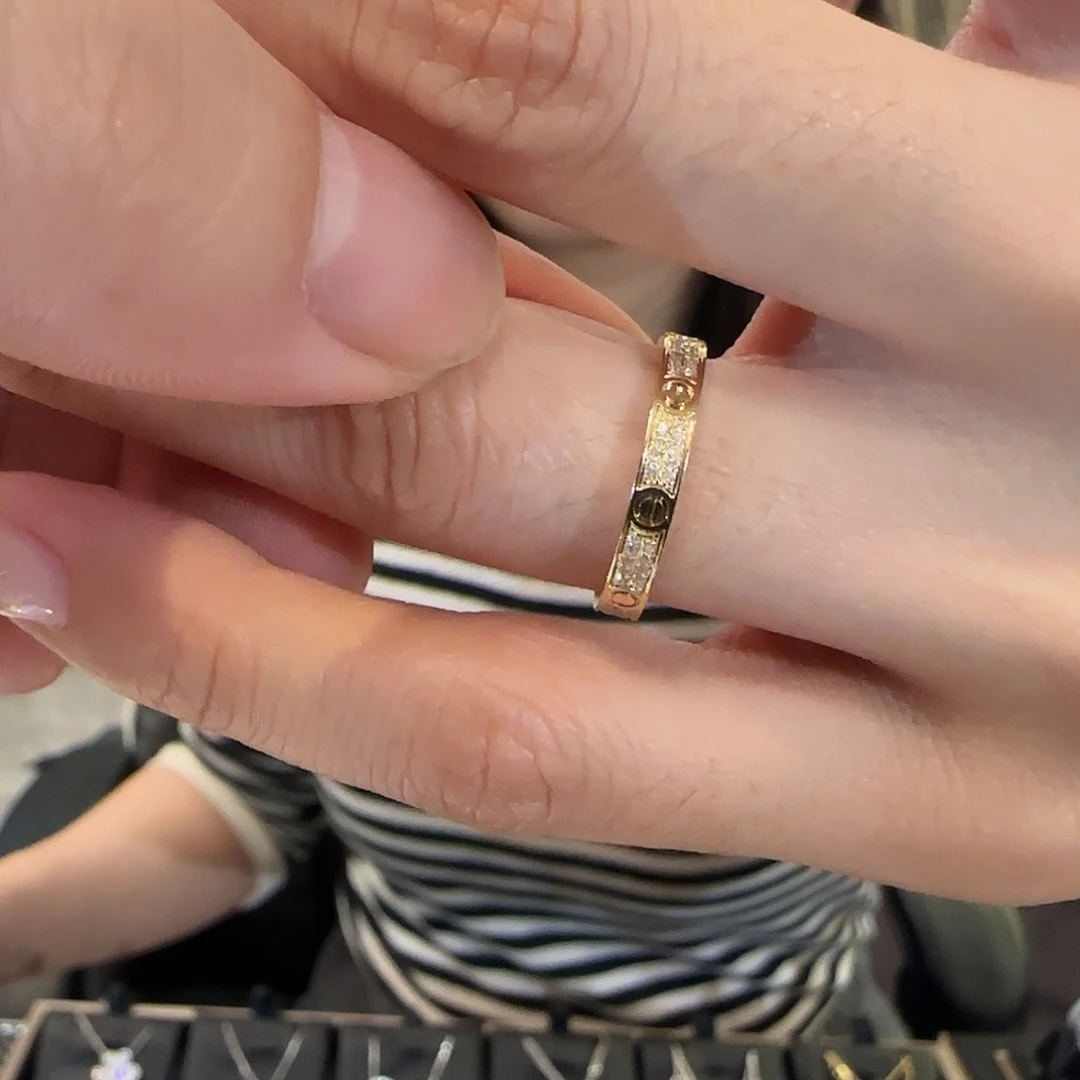 钻石戒指/指环18K金镶嵌满天星戒指