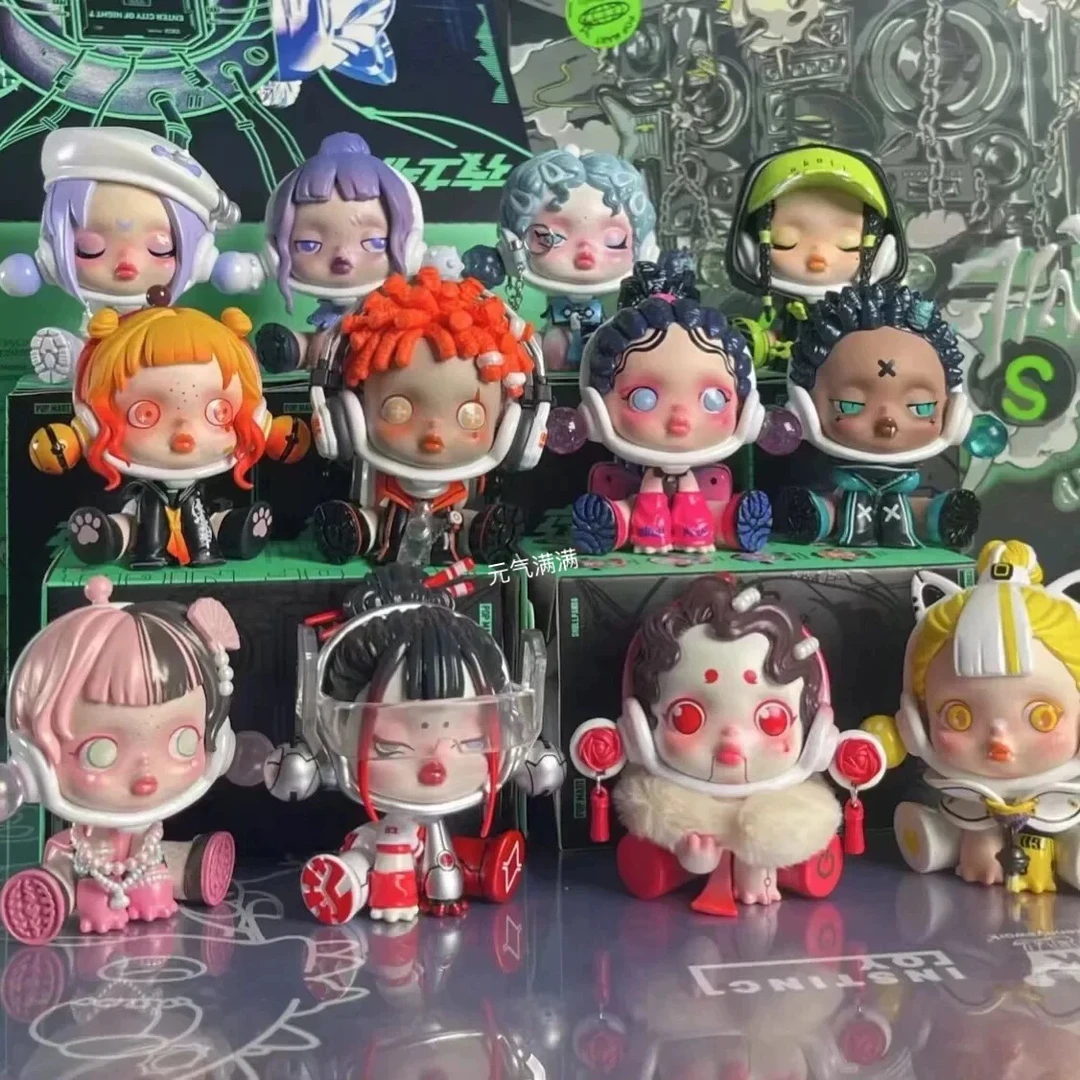 【国版】夜之城系列可爱sp盲盒国版手办玩具女生礼物品桌面摆件