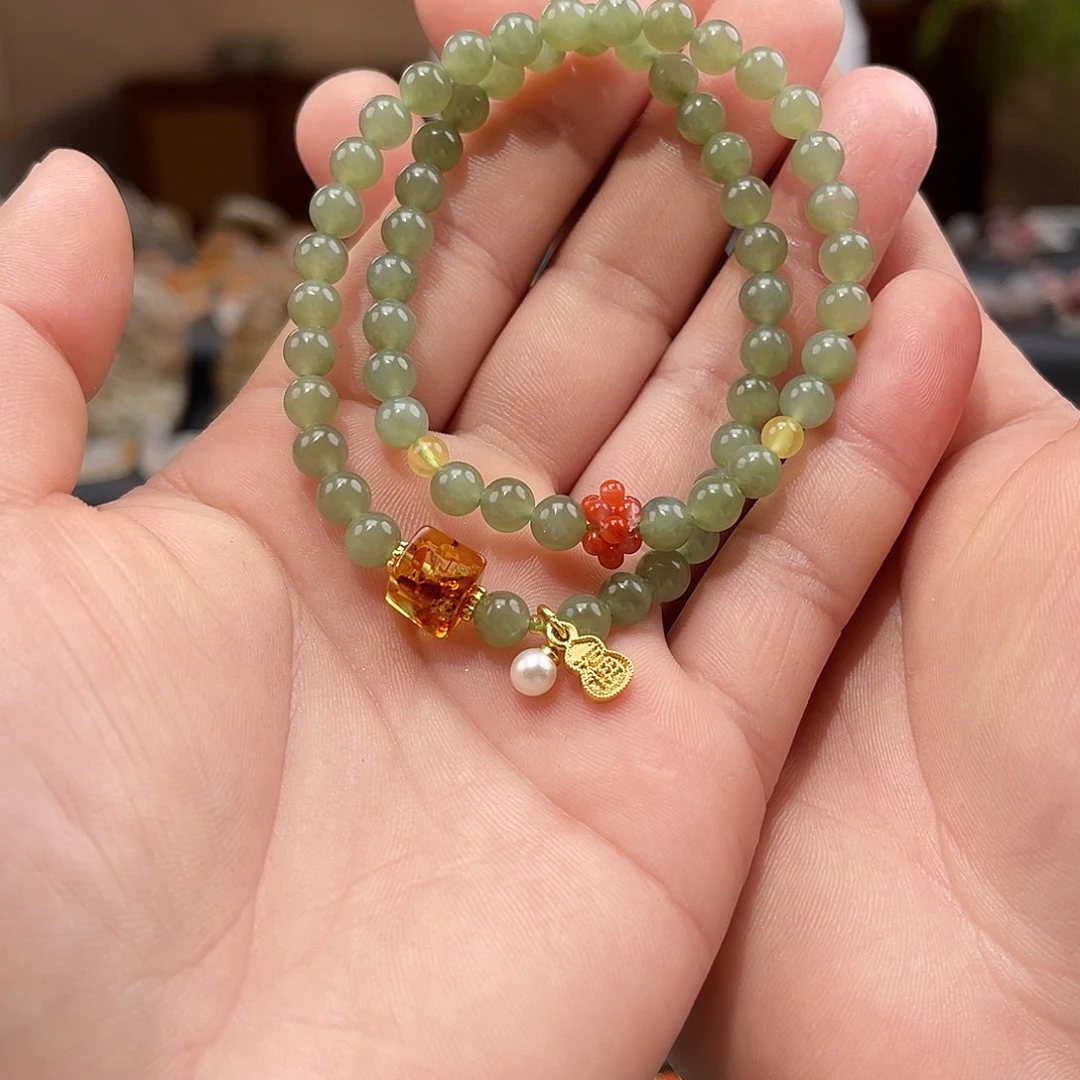 和田玉未镶嵌手链