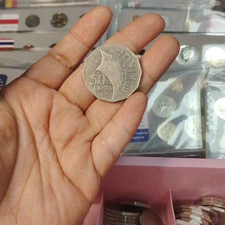 普通金属币澳大利亚50分