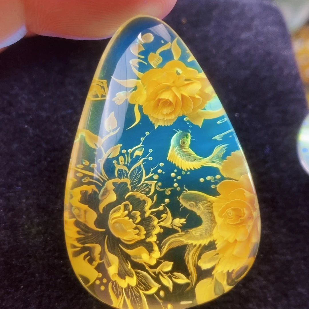 【闪购商品】金珀吊坠(不含链)未镶嵌