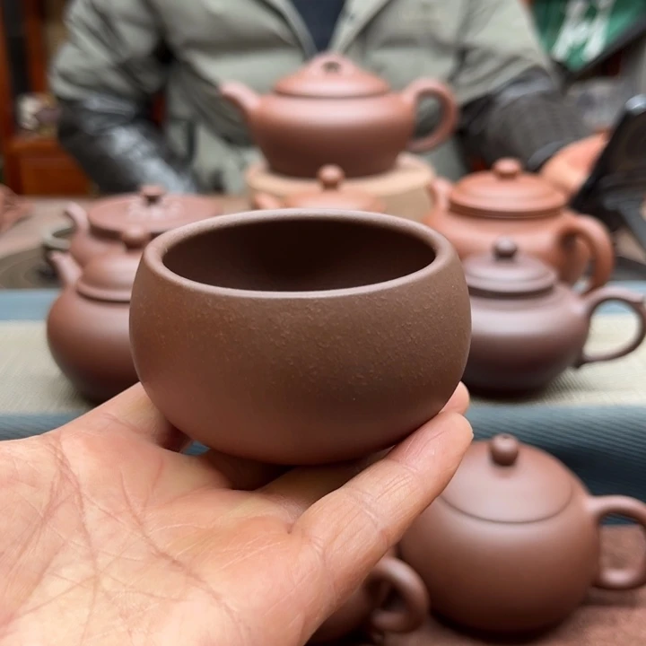 紫泥茶壶苏**阳80c小杯子