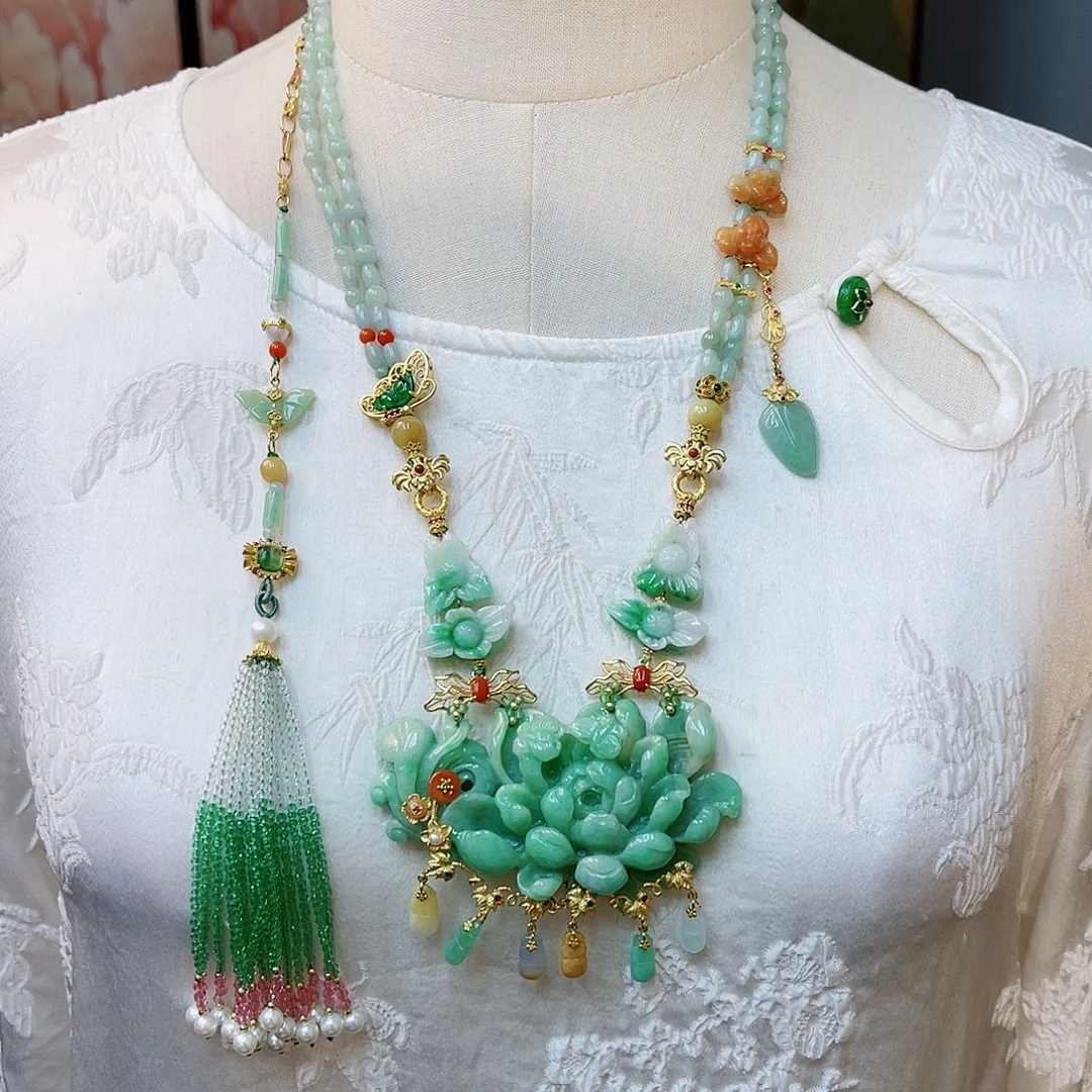 翡翠合金颈饰48小时鉴赏期