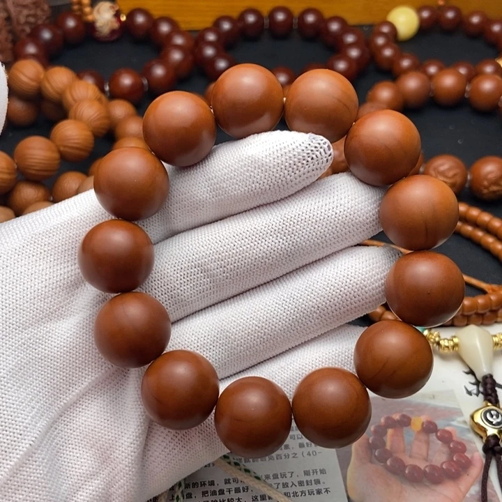 手串/手链橄榄核1.75鸡血红铁核全品