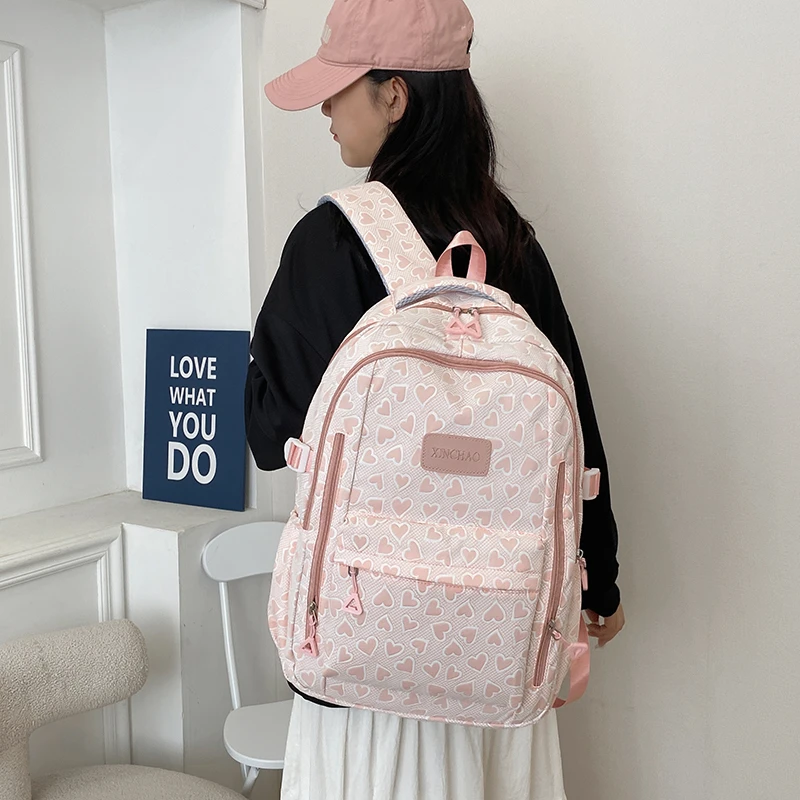 书包双肩包百搭休闲背包潮流初中男生高中大学生轻便韩版双肩背