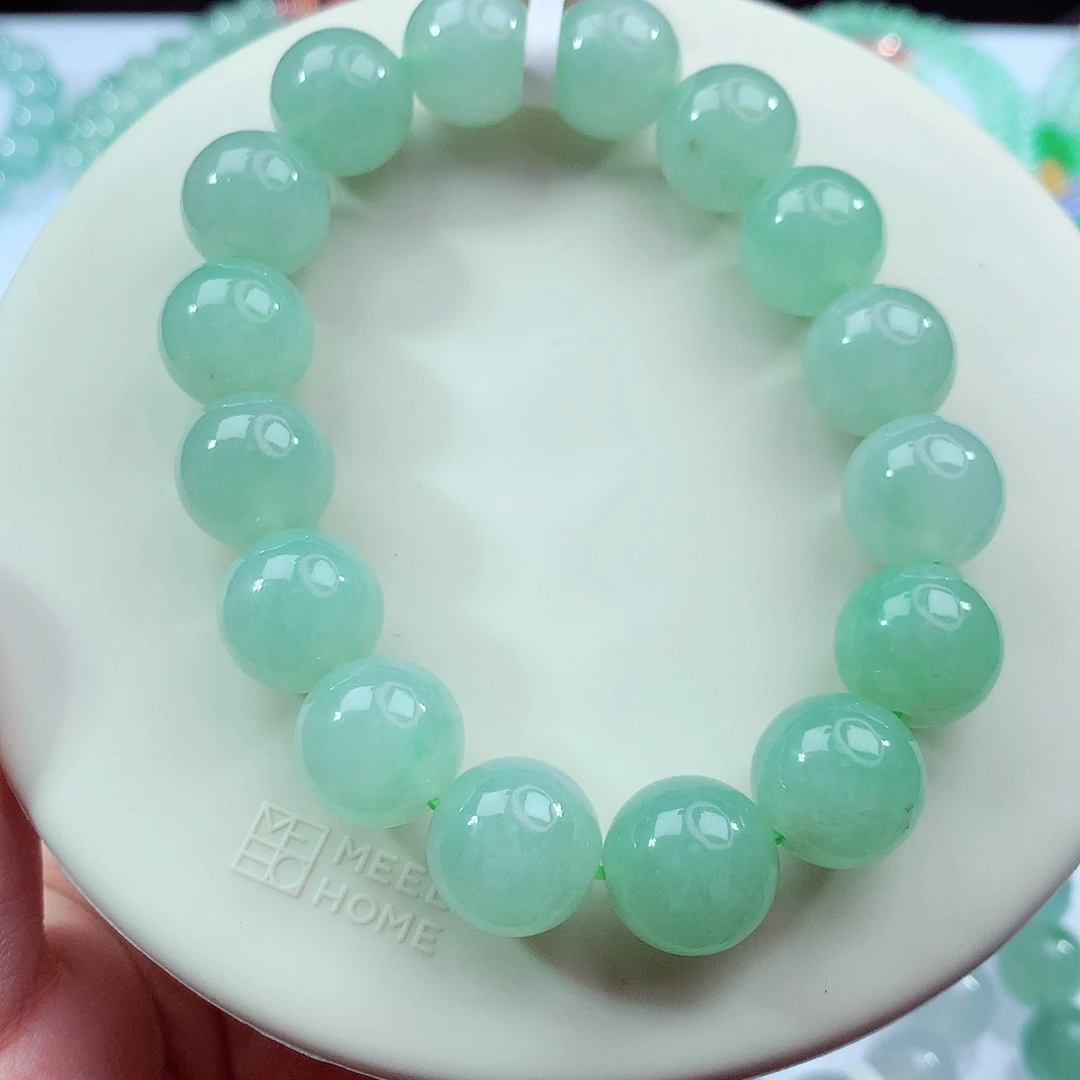 翡翠未镶嵌手链卡13.3