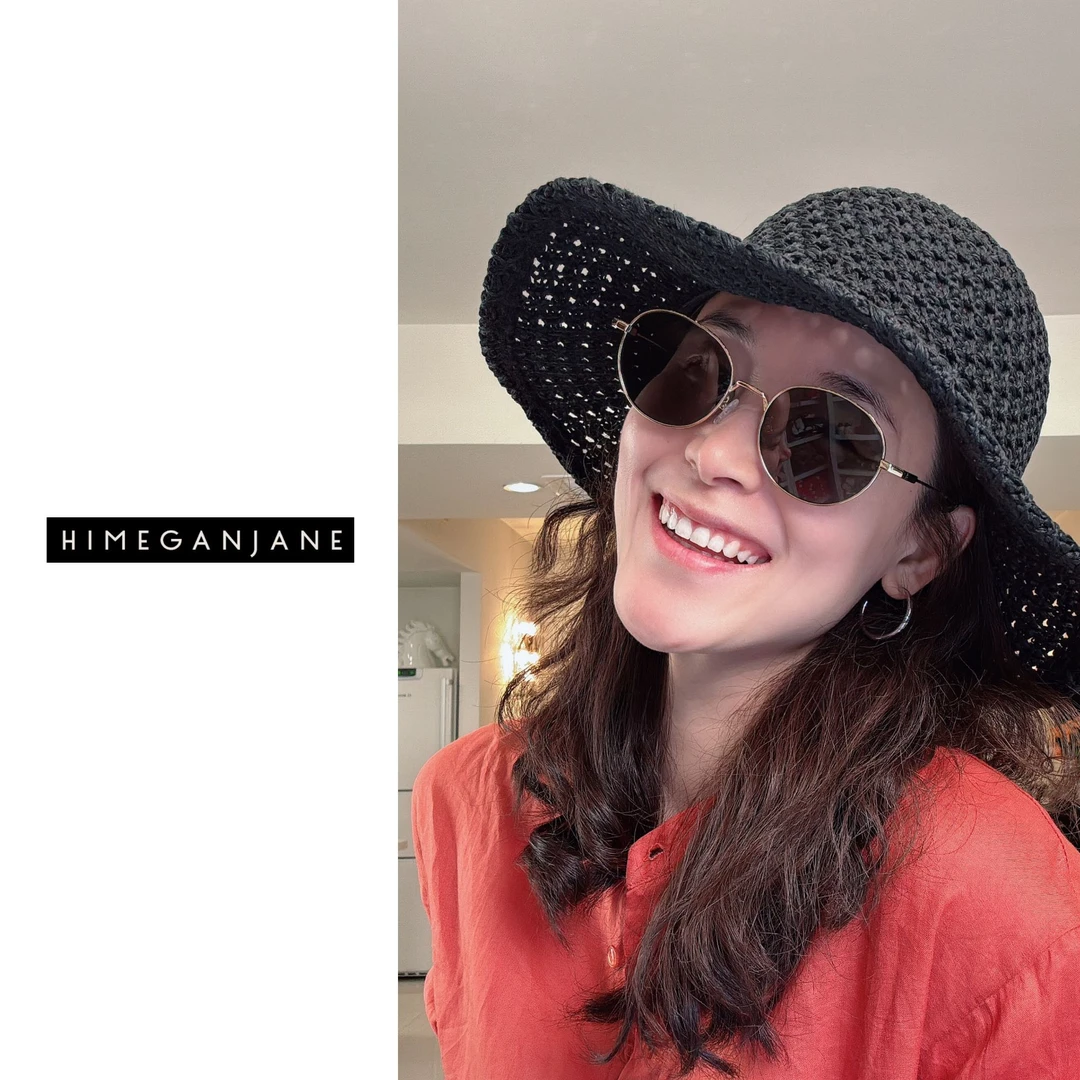 HIMEGANJANE 镂空浮雕透气薄款遮阳渔夫帽 250433