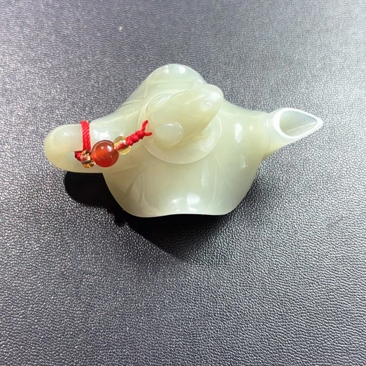 和田玉未镶嵌挂件黑***炫