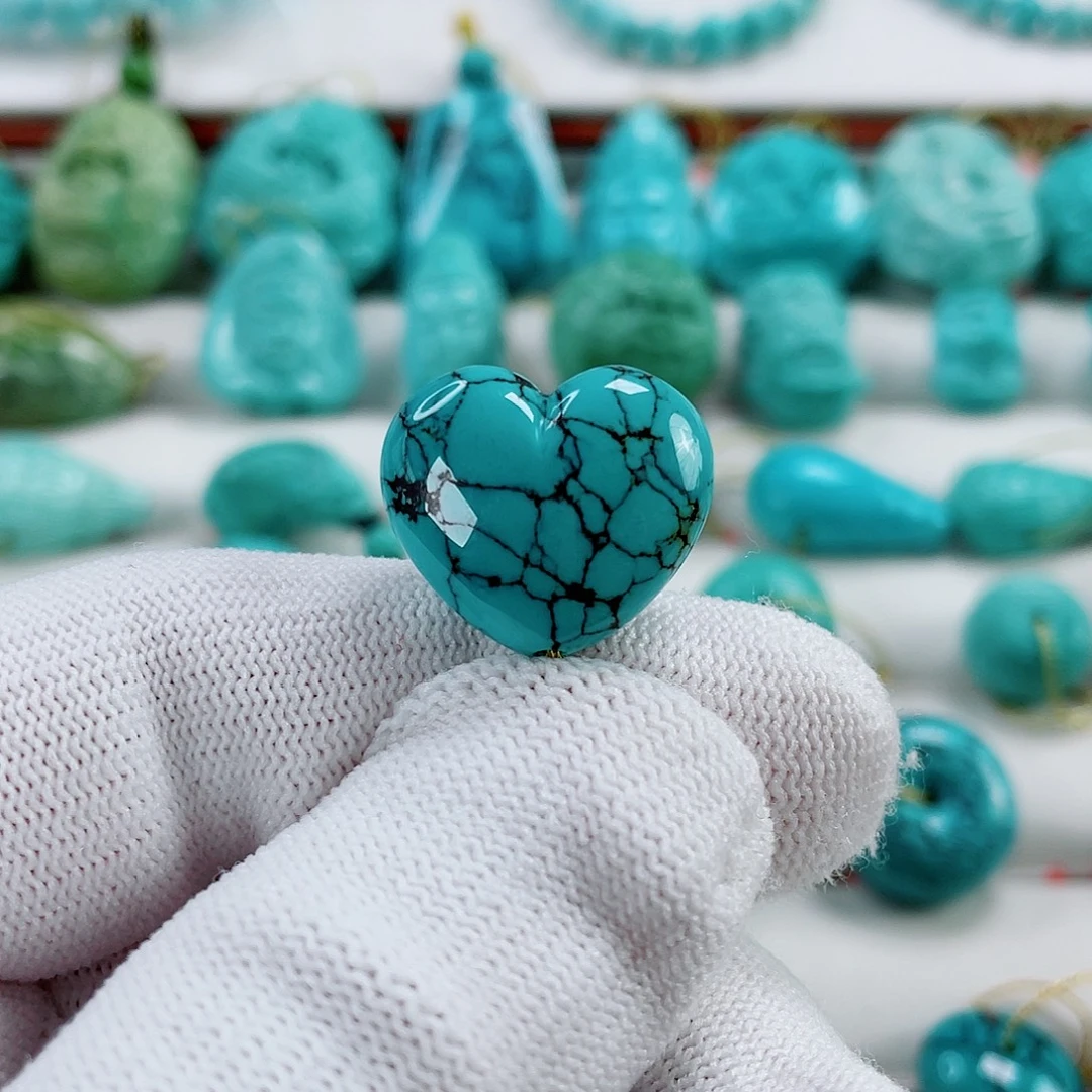 绿松石未镶嵌车挂