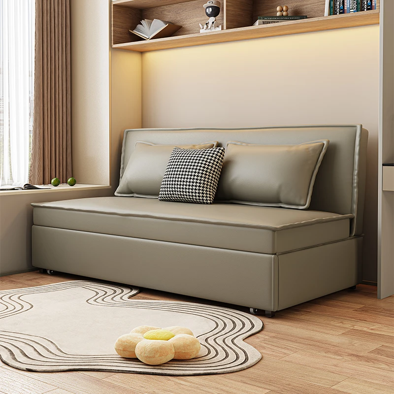 科技布沙发床一体两用折叠床双人小户型书房卧室多功能伸缩沙发床