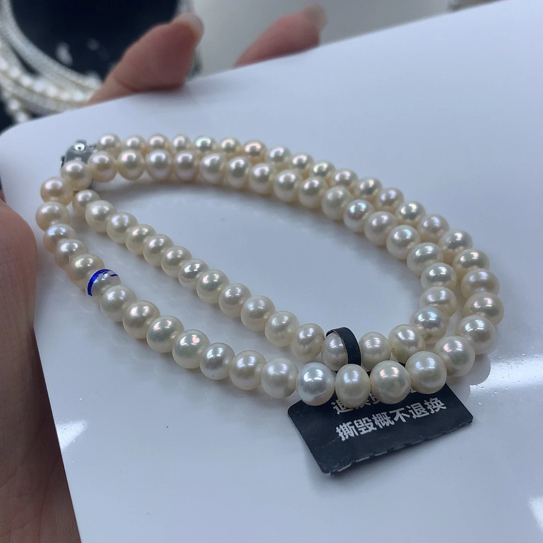 未镶嵌淡水珍珠6-7x24项链