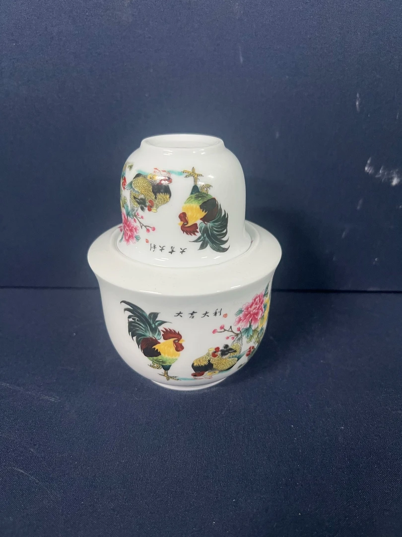 B653景德镇制陶瓷公鸡温酒壶1件