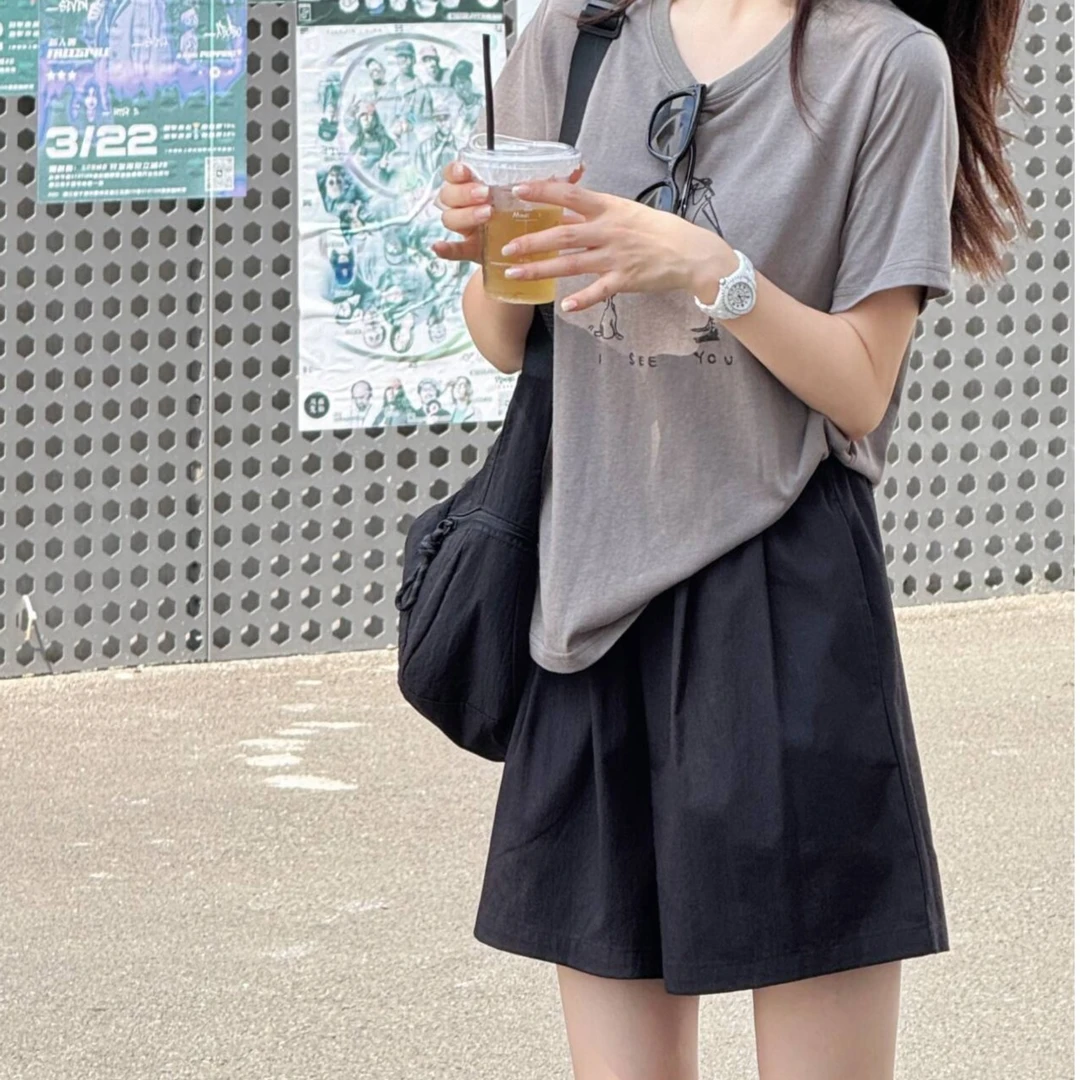 Y.M | 凉夏苏打裤 慵懒松弛 韩系休闲百搭款短款1080