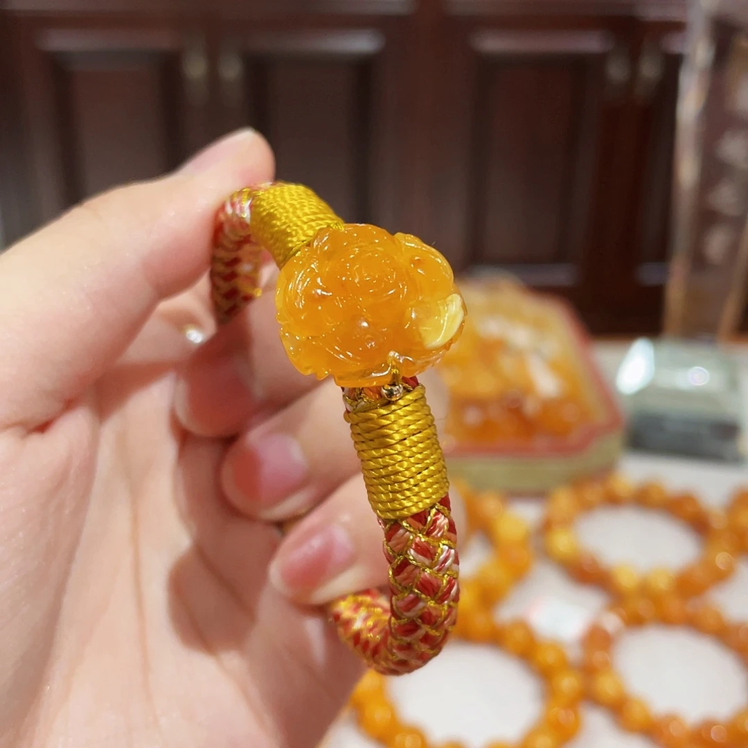 蜜蜡手链未镶嵌手串